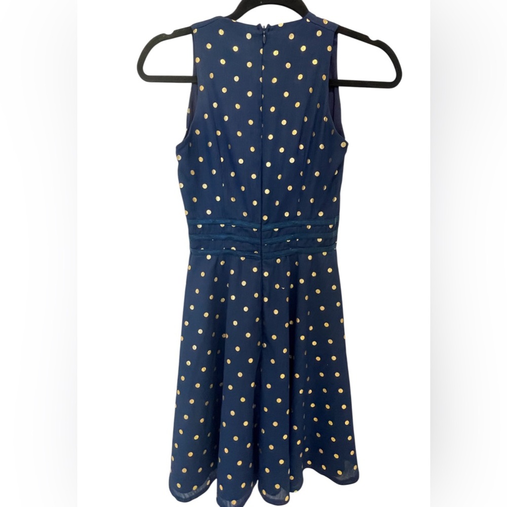 Navy Polka Dot Dress - Showpo - Picture 6 of 7